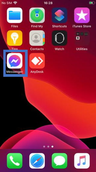 Share screen using Messenger
