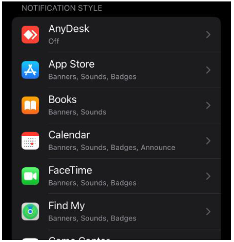 choisir une application