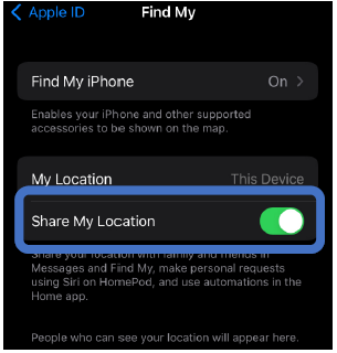 Configuré La Fonctionnalité Localiser