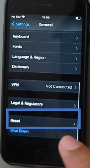 How to reset an iPhone