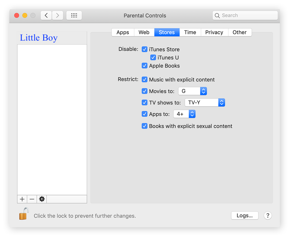 Contrôles Parentaux et Restrictions sur Apple