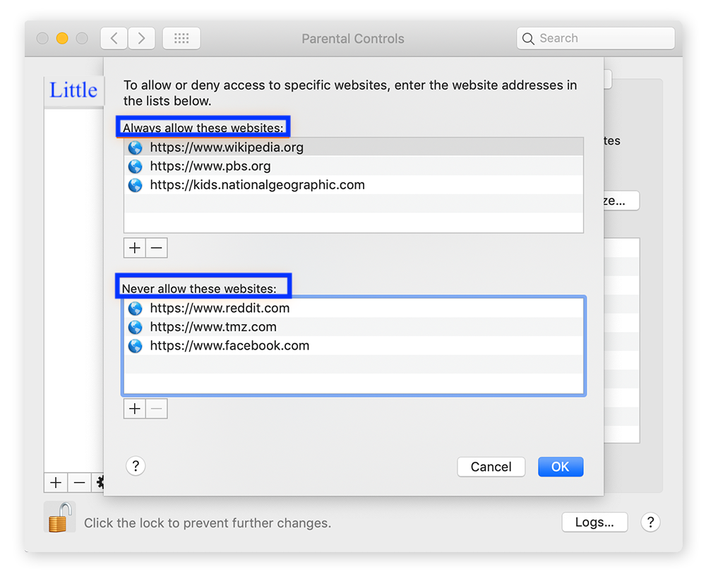 Contrôles Parentaux et Restrictions sur Apple