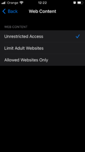 Parental Controls and Restrictions